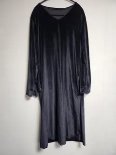 ベロアマキシワンピース　黒