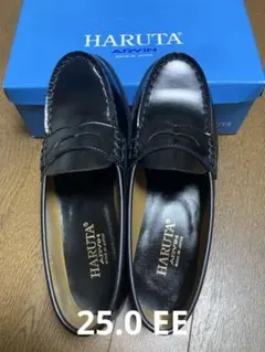 HARUTA ローファー 4514 黒 25.0 EE (送料込)
