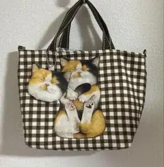 コヤンイサムチョン 赤ちゃん猫と友達 ミニトートバッグ　ミニミニポーチ付き2️⃣