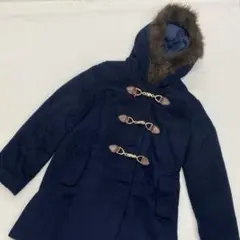 ネイビー フリース ダッフルコート