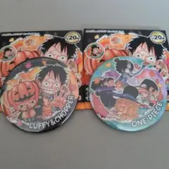 ワンピース　コレクション缶バッジ　ルフィ＆チョッパー