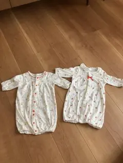 フルーツ柄ツーウェイ・ドレスオール　くま　赤