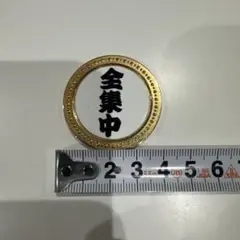 金色 円形 ゴルフマーカー 全集中