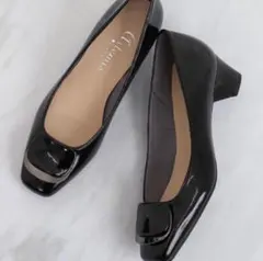 DIANA アルテミスバイダイアナ 美品 黒　バックル 24cm パンプス