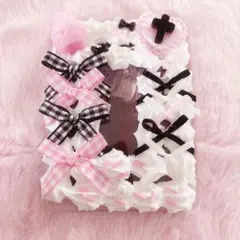 ホイップデコ トレカケース 量産型 リボン ハート 平成女児 ピンク いちご 黒