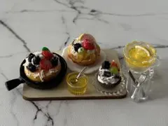 ［限定品］ダッチベイビーパンケーキ＆フルーツパイスイーツセットミニチュアスイーツ
