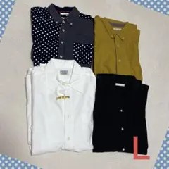 メンズ ブラウス シャツ Ｌサイズ まとめ売り