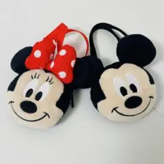 【新品】ディズニーランド ミッキー ミニー フェイス ミニポーチ 2個セット