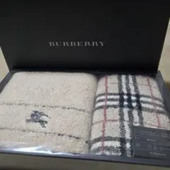 【未使用】BURBERRY フェイスタオル・ウォッシュタオル セット