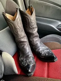 SENDRA センドラ ウェスタンブーツ 黒 本革US10 28.0