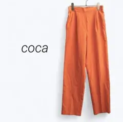 a3645▶coca　テーパードパンツ　オレンジ　薄手　春夏　カジュアルのサムネイル