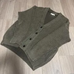 DEMYLEE デミリー コットン ニット カーディガン オリーブ S