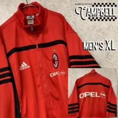 【レアXL☆EU輸入00s】アディダス ACミラン両面刺繍トラックジャケット
