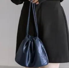 mystic シャーリングミニショルダーBAG ネイビーのサムネイル