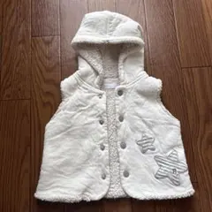 bebe ホワイト ベビーベスト 60〜90