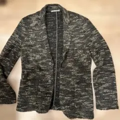 BLUE TORNADO ボタン付きカーディガン ダーク迷彩