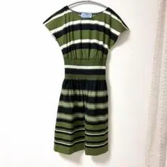 PRADA ボーダー柄 ノースリーブ ワンピース40サイズ PRADA ボーダー柄 ノースリーブ ワンピース40サイズ - メルカリ