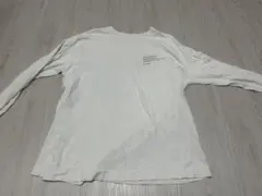 JEANASISホワイト 長袖Tシャツ プリント入り