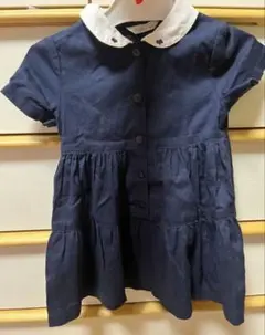 Angel Star♡95cm ネイビー　半袖ワンピース　お受験のサムネイル