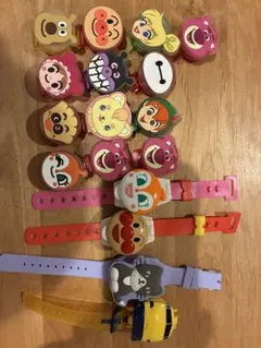アンパンマン ディズニー キャラクター時計 17個セット