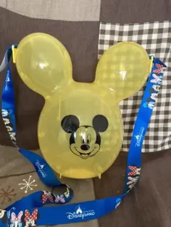 ♬★香港ディズニー ランド★ バルーン　ポップコーン バケット　 イエロー 黄色のサムネイル