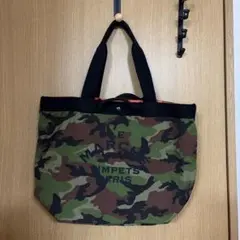 PEARLY GATES カモフラージュ トートバッグ PEARLY GATES カートバッグ トートバッグ カモフラ 迷彩 ワッペン