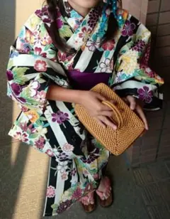 Nico Antique　キッズ浴衣　サイズ130　浴衣・兵児帯３点セット