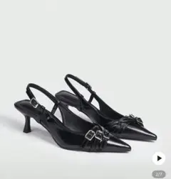 バックル付きヒール