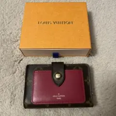 LOUIS VUITTON 二つ折り財布 ブラウン/ピンク