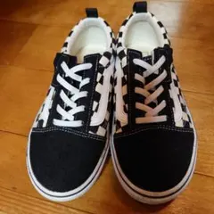 VANS キッズ スニーカー チェッカーフラッグ　21.5cm