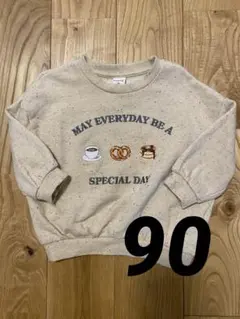 cocoさんコラボhooday 刺繍トレーナー　90cm 90サイズ