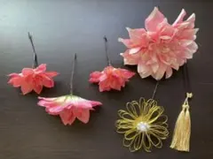 和装結婚式髪飾り 和装ヘアアクセサリー アートフラワー飾り 着物 浴衣 成人式