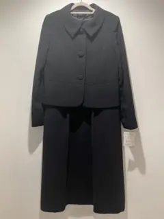 美品　お受験ワンピーススーツセット　マタニティ　濃紺