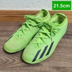 21.5cm adidas アディダス サッカーシューズ グリーン 黄緑