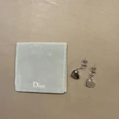 Dior ハート型シルバーピアス 専用ケース付き