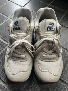 New Balance 574 ホワイト/ネイビー