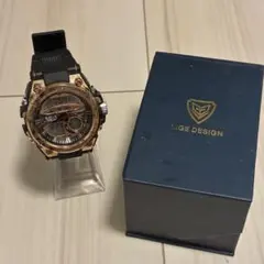 【稼働/美品/箱付】LIGE DESIGN 腕時計 アナデジ スポーツ メンズ