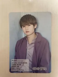 HiHi Jets 猪狩蒼弥 ジャニーズJrカレンダー プロフィールカード