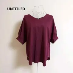 UNTITLED　バルーンスリーブ　裾ラウンド　カットソーのサムネイル