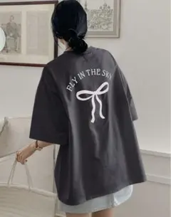 SHEIN DAZY Tシャツ リボン ゆったりのサムネイル