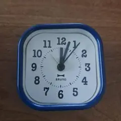 BRUNO スクエア リトルクロック 【ブルー】