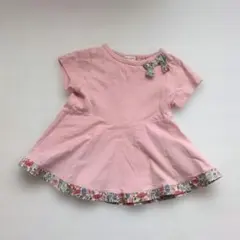 センスオブワンダー　リバティ　花柄　チュニック　ワンピース　80cmのサムネイル