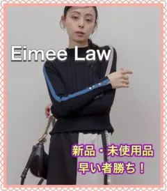 ★【新品】エイミーロウ 配色ラインランダムリブニット 今季新作！BK★