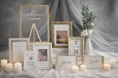 ウェルカムスペース　結婚式　ウェディング　ウェルカムボード　人気セット　すぐ発送