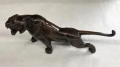 50'S☆ビンテージ☆ブラックパンサー☆置物☆37☆黒豹☆緑目ミッド