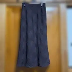 【本日限り】チェック柄ダークブラウンロングスカート L