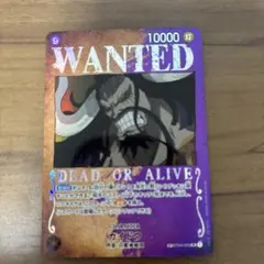 希少】カイドウ SP パラレル WANTED ワンピース - メルカリ