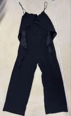 エストネーション　黒　オールインワン　ロングパンツ