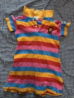 BAPE KIDS ストライプ ポロワンピース 120cm