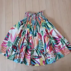 トロピカル柄 フラダンス スカート